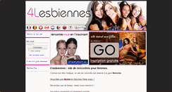 Desktop Screenshot of 4lesbiennes.com